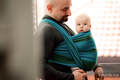 Chusta do noszenia dzieci, tkana splotem skośno-krzyżowym (100% bawełna) - GÓRSKIE ŹRÓDŁO - rozmiar M #babywearing