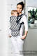 Mochila LennyUp, talla estándar, tejido jaquard 100% algodón - conversión de fular DOMINICAN PENGUIN #babywearing