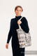 Shoulder bag made of wrap fabric (96% cotton, 4% metallised yarn) - SYMPHONY GLOWING DUST - standard size 37cmx37cm #babywearing
