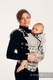 Nosidełko Ergonomiczne z tkaniny żakardowej (96% bawełna, 4% przędza metalizowana), Baby Size, SYMFONIA LŚNIĄCY PYŁ - Druga Generacja #babywearing