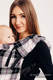 Nosidełko LennyUp z takniny chustowej, splot skośny, 100% bawełna , rozmiar standard - KRATA ARKADIA (drugi gatunek) #babywearing