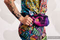 Waist Bag made of woven fabric, (100% cotton) - LOVKA PINKY VIOLET (grade B) #babywearing