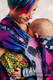 WRAP-TAI carrier Toddler with hood/ jacquard twill / 100% cotton - LOVKA PINKY VIOLET #babywearing