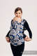 Porte-bébé ergonomique, taille bébé, jacquard 100% coton - HUG ME - BLUE - Deuxième génération #babywearing