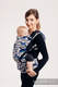 Mochila LennyUp, talla estándar, tejido jaquard 100% algodón - conversión de fular HUG ME - BLUE (grado B) #babywearing