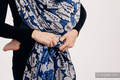 Baby Wrap, Jacquard Weave (100% cotton) - HUG ME - BLUE - size XL #babywearing