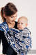 Tragetuch, Jacquardwebung (100% Baumwolle) - HUG ME - BLUE - Größe S #babywearing