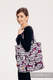 Shoulder bag made of wrap fabric (100% cotton) - HUG ME - PINK - standard size 37cm x 37cm #babywearing