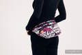 Waist Bag made of woven fabric, size large (100% cotton) - HUG ME - PINK  #babywearing