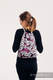 Mochila portaobjetos hecha de tejido de fular (100% algodón) - HUG ME - PINK - talla estándar 32cm x 43cm #babywearing