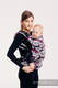 Mochila LennyUp, talla estándar, tejido jaquard 100% algodón - conversión de fular HUG ME - PINK  #babywearing