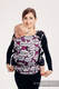 Nosidełko LennyUp z tkaniny żakardowej 100% bawełna , rozmiar standard - PRZYTUL MNIE - RÓŻOWY  #babywearing