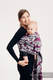 Bandolera de anillas, tejido Jacquard (100% algodón) - con plegado simple - HUG ME - PINK  - long 2.1m #babywearing