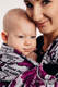 Ringsling, Jacquard Weave (100% cotton) - with gathered shoulder - HUG ME - PINK - long 2.1m #babywearing