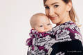 WRAP-TAI Mini con cappuccio, tessitura jacquard, 100% cotone - HUG ME - PINK #babywearing