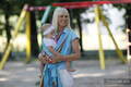Baby Sling, Broken Twill Weave - Blue Lagoon - size S (grade B) #babywearing