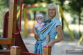Baby Sling, Broken Twill Weave - Blue Lagoon - size S (grade B) #babywearing