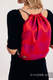 Sac à cordons en retailles d’écharpes (100% coton) - LOVKA PINKY VIOLET - taille standard 32 cm x 43 cm #babywearing