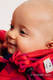 Nosidełko Ergonomiczne z tkaniny żakardowej 100% bawełna , Baby Size, LOVKA MOJA WALENTYNKA - Druga Generacja #babywearing