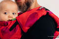 Mochila LennyUp, talla estándar, tejido jaquard 100% algodón - conversión de fular LOVKA MY VALENTINE #babywearing