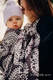 Baby Wrap, Jacquard Weave (74% cotton 26% silk) - FOLK HEARTS - NOSTALGIA - size XL #babywearing