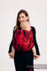 Żakardowa chusta do noszenia dzieci, bawełna - DRAGON - OGIEŃ I KREW - rozmiar XS #babywearing