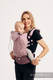 Porte-bébé ergonomique, taille toddler, d’écharpes, 100 % coton, conversion d’écharpe de LITTLE HERRINGBONE OMBRE PINK  - Deuxième génération #babywearing