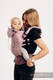 Mochila ergonómica, talla bebé, tejido espiga 100% algodón - LITTLE HERRINGBONE OMBRE PINK - Segunda generación #babywearing