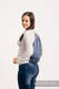 Sacca in tessuto di fascia (100% cotone) - LITTLE HERRINGBONE OMBRE BLUE - misura standard 32cm x 43cm  #babywearing