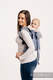 Lenny Buckle Onbuhimo baby carrier, standard size, herringbone weave (100% cotton) - LITTLE HERRINGBONE OMBRE BLUE  #babywearing
