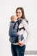 LennyUp Carrier, Standard Size, herringbone weave 100% cotton - LITTLE HERRINGBONE OMBRE BLUE  #babywearing