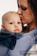 WRAP-TAI carrier Toddler with hood/ herringbone twill / 100% cotton / LITTLE HERRINGBONE OMBRE BLUE  #babywearing