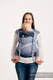 WRAP-TAI mini avec capuche, tissage herringbone / 100 % coton / LITTLE HERRINGBONE OMBRE PIBLUE K #babywearing