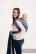 Fular, tejido Herringbone (100% algodón) - LITTLE HERRINGBONE OMBRE BLUE - talla S #babywearing
