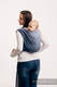 Chusta do noszenia dzieci, tkana splotem jodełkowym, bawełna - MAŁA JODEŁKA OMBRE NIEBIESKI - rozmiar XL #babywearing