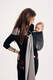 Ring Sling, Jacquard Weave (100% cotton) - LITTLE HERRINGBONE OMBRE GREY - standard 1.8m #babywearing