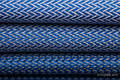 Baby Wrap, Herringbone Weave (100% cotton) - LITTLE HERRINGBONE OMBRE BLUE - size S #babywearing