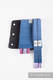 Drool Pads & Reach Straps Set, (60% cotton, 40% polyester) - LITTLE HERRINGBONE OMBRE BLUE  (grade B) #babywearing