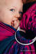 Sling, jacquard (43% Coton, 57% Laine mérinos) - avec épaule sans plis - SYMPHONY DESIRE - standard 1.8m #babywearing