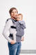 LennyGo Porte-bébé ergonomique, taille bébé, jacquard 100% coton, DENIM BLUE (grade B) #babywearing