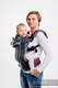 LennyGo Mochila ergonómica, talla toddler, sarga cruzada 100% algodón - SMOKY - FUCHSIA #babywearing