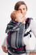 LennyGo Mochila ergonómica, talla bebé, sarga cruzada 100% algodón - SMOKY - FUCHSIA #babywearing