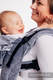 LennyGo Porte-bébé ergonomique, taille bébé, jacquard 100% coton, DENIM BLUE (grade B) #babywearing