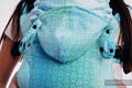 LennyGo Mochila ergonómica, talla Toddler, jacquard 100% algodón - BIG LOVE - ICE MINT #babywearing