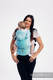 LennyGo Ergonomische Tragehilfe, Größe Baby, Jacquardwebung, 100% Baumwolle - BIG LOVE - ICE MINT #babywearing