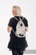 Mochila portaobjetos hecha de tejido de fular (100% algodón) - ROAD  DREAMS - talla estándar 32cm x 43cm #babywearing