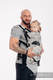 Mochila LennyUp, talla estándar, tejido jaquard 100% algodón - conversión de fular ROAD  DREAMS #babywearing