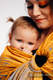 Żakardowa chusta kółkowa do noszenia dzieci, bawełna, ramię bez zakładek - SYMFONIA - SUN GIFT - long 2.1m #babywearing