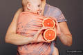 Żakardowa chusta do noszenia dzieci, bawełna - SYMFONIA - PARADISE CITRUS - rozmiar L #babywearing
