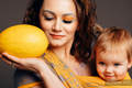 Baby Wrap, Jacquard Weave (100% cotton) - SYMPHONY - SUN GIFT - size M #babywearing